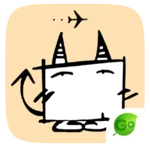 go keyboard devil tufu sticker android application logo